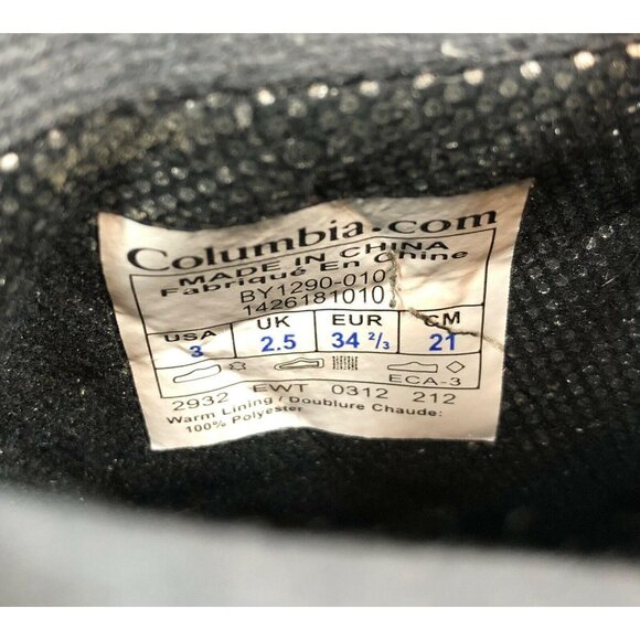 COLUMBIA Bugaboo Plus Omni-Heat Insulated Waterproof Snow Boots Youth 3 (y8) - Picture 10 of 11